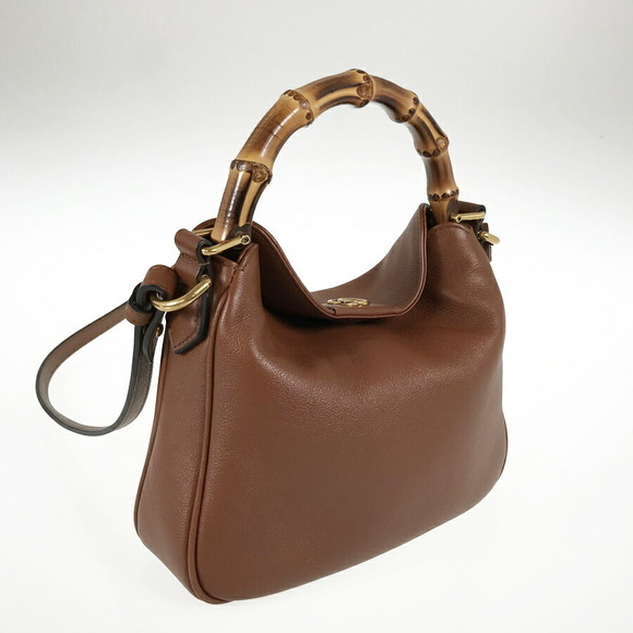 Gucci Bamboo Diana Leather Shoulder Bag - Picture 2 of 8